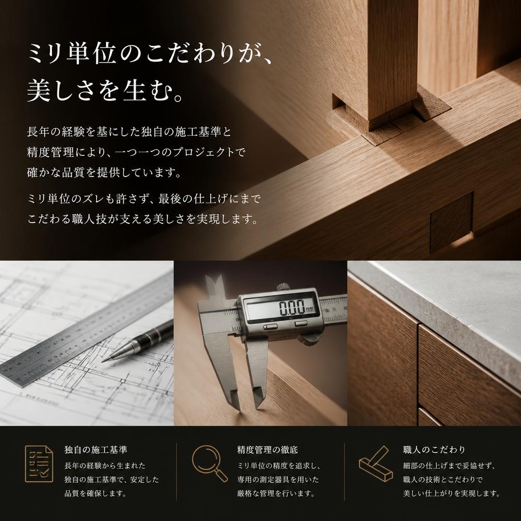 高品質を支える施工基準